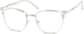 Angle view of Browline Glasses 7810723 in Clear thumbnail