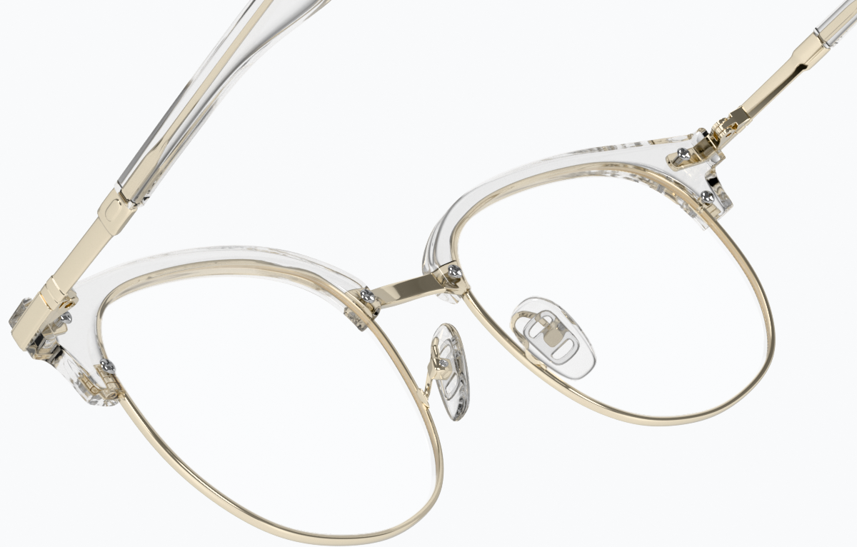 See-through view of Browline Glasses 7810723 in Clear thumbnail