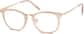 Angle view of Square Glasses 7811115 in Cream thumbnail