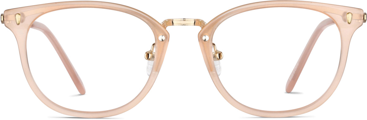 Cream Square Glasses