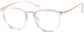 Angle view of Square Glasses 7811123 in Clear thumbnail