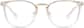 Front view of Square Glasses 7811123 in Clear thumbnail