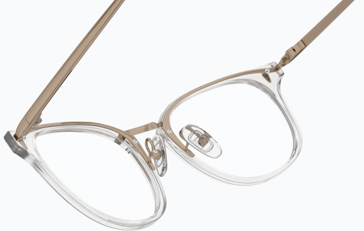 See-through view of Square Glasses 7811123 in Clear thumbnail