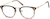Angle view of Square Glasses 7811124 in Brown thumbnail