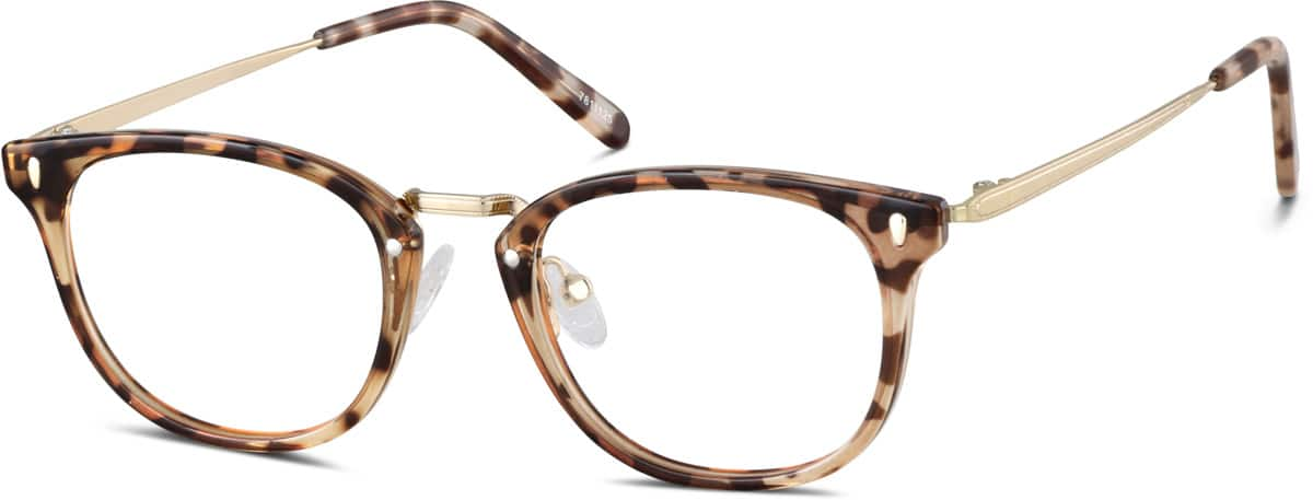 Angle view of Square Glasses 7811125 in Tortoiseshell