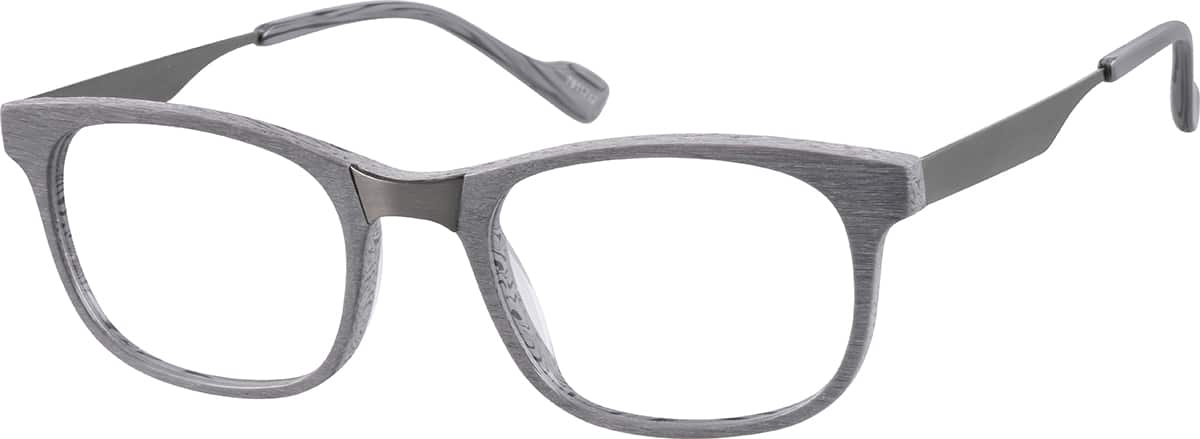 Angle view of Senita Rectangle Glasses 7811712 in Ash