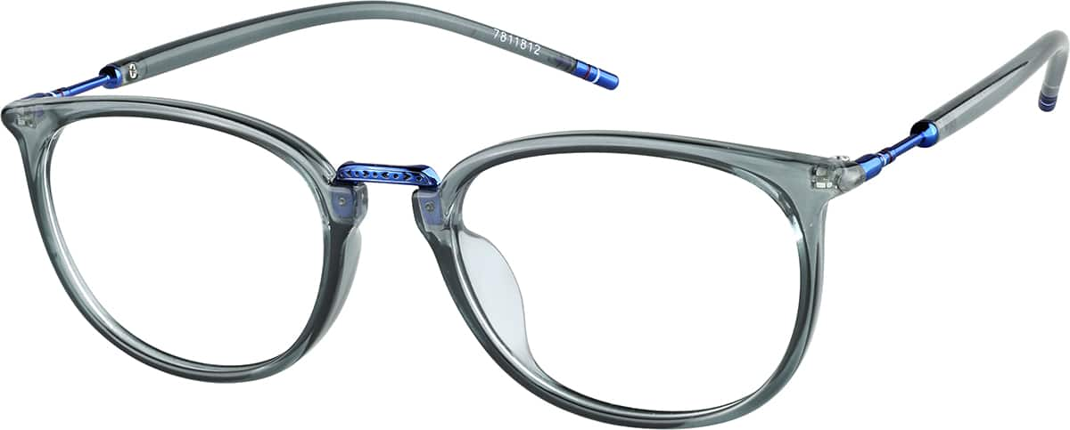 Angle view of Square Glasses 7811812 in Gray