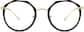 Front view of Geometric Glasses 7812221 in Black thumbnail