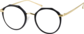Angle view of Geometric Glasses 7812221 in Black thumbnail