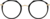Front view of Round Glasses 7812221 in Black thumbnail