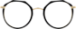 Front view of Geometric Glasses 7812221 in Black thumbnail