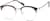 Angle view of Browline Glasses 7812317 in Berry thumbnail
