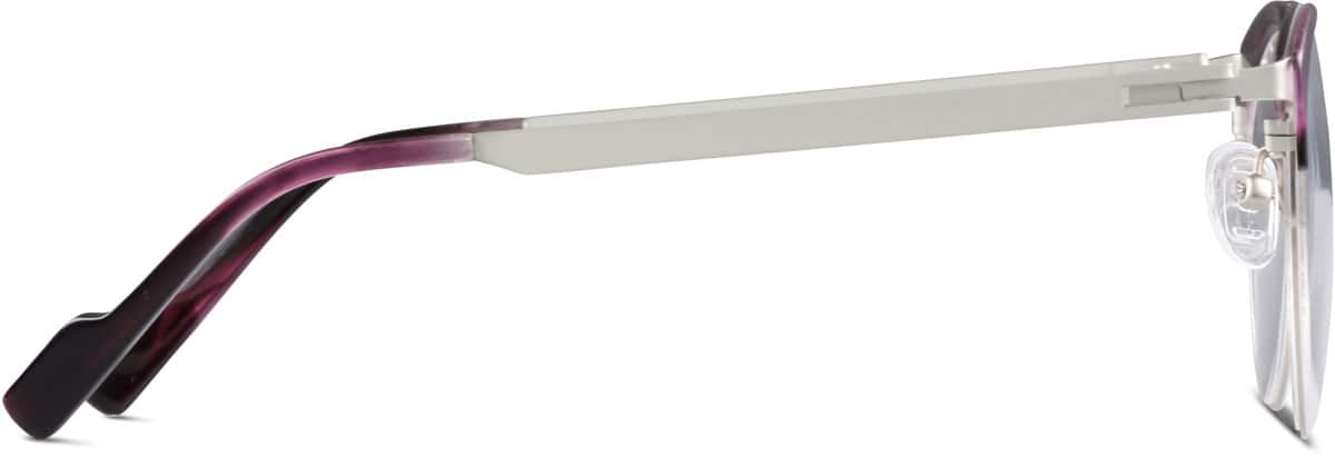 Side view of Browline Glasses 7812317 in Berry