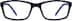 Kids' Rectangle Glasses 7812416 in Blue