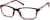 Angle view of Kids' Rectangle Glasses 7812418 in Black/Red thumbnail