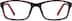 Kids' Rectangle Glasses 7812418 in Black/Red