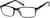 Angle view of Kids' Rectangle Glasses 7812421 in Black thumbnail
