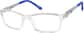 Angle view of Kids' Rectangle Glasses 7812423 in Clear thumbnail