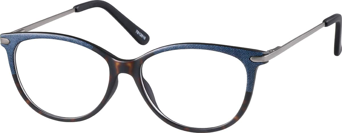 Angle view of Chuckwalla Oval Glasses 7812616 in Denim