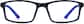 Front view of Kids’ Rectangle Glasses 7812716 in Blue thumbnail