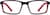 Front view of Kids’ Rectangle Glasses 7812718 in Red thumbnail