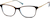 Angle view of Rectangle Glasses 7812915 in Brown thumbnail