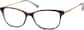 Angle view of Rectangle Glasses 7812915 in Brown thumbnail