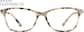 Front view of Rectangle Glasses 7812935 in Ivory Tortoiseshell thumbnail