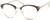 Angle view of Agave Browline Glasses 7813015 in Earth thumbnail