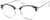 Angle view of Agave Browline Glasses 7813024 in Leaf thumbnail