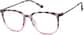 Angle view of Square Glasses 7813117 in Flamingo thumbnail