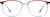 Front view of Square Glasses 7813124 in Sea thumbnail