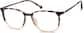 Angle view of Square Glasses 7813125 in Coral thumbnail