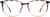 Front view of Square Glasses 7813125 in Coral thumbnail