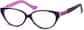 Angle view of Kids' cat-eye Glasses 781317 in Purple thumbnail