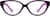 Front view of Kids' cat-eye Glasses 781317 in Purple thumbnail