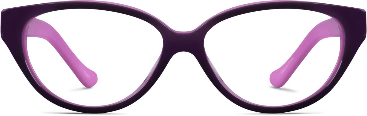 Purple Kids' cat-eye Glasses