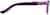 Side view of Kids' cat-eye Glasses 781317 in Purple thumbnail