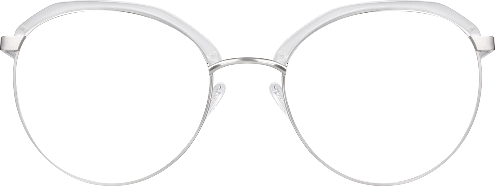 Zenni Glasses Clear Browline Glasses Clear Bravo Browline Glasses