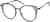 Angle view of Cat-Eye Glasses 7813812 in Smoke Gray thumbnail