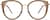 Front view of Cat-Eye Glasses 7813815 in Amber thumbnail