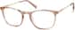 Angle view of Square Glasses 7814019 in Tea thumbnail