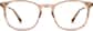 Front view of Square Glasses 7814019 in Tea thumbnail