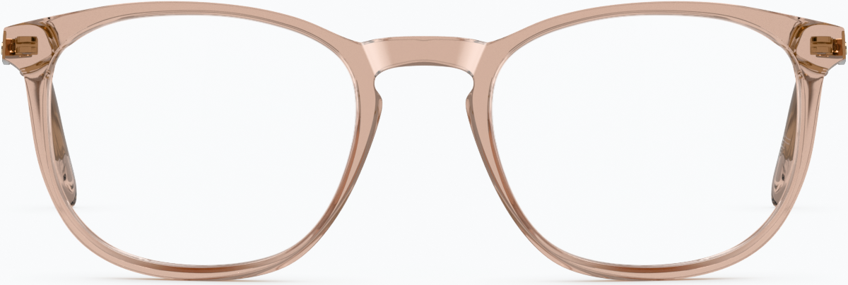 Front view of Square Glasses 7814019 in Tea thumbnail