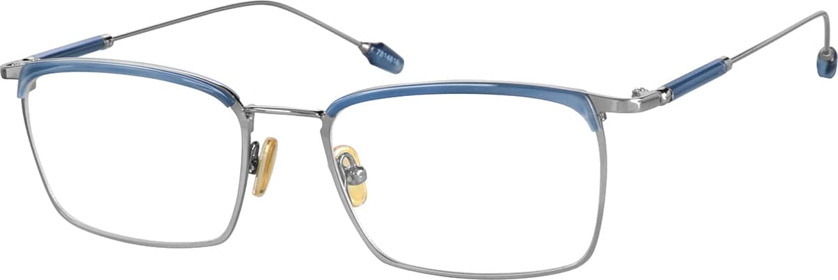 Blue Rectangle Glasses #7814816 | Zenni Optical