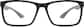 Front view of Rectangle Glasses 7815021 in Black thumbnail