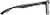 Side view of Square Glasses 7815021 in Black thumbnail