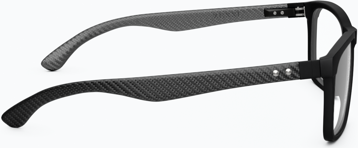 Side view of Rectangle Glasses 7815021 in Black thumbnail