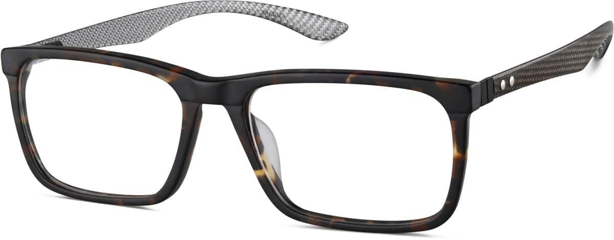 Angle view of Square Glasses 7815025 in Tortoiseshell