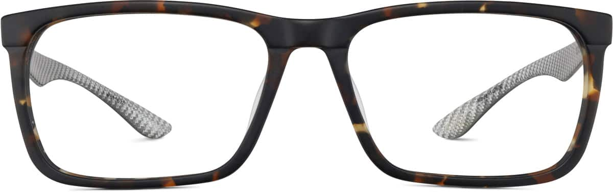 Front view of Square Glasses 7815025 in Tortoiseshell